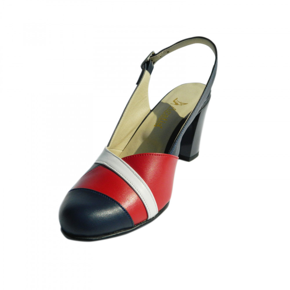 Pantofi dama din piele naturala, Brenda, Agatia, Albastru, 35 EU | arhiva  Okazii.ro