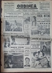 Ziarul Ordinea nr.2022/1939 foto