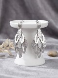 Cumpara ieftin Cercei Candelabru Multistrat din Argint 925 , Volum Arhitectural, Texturi Mixte E i Design Tridimensional