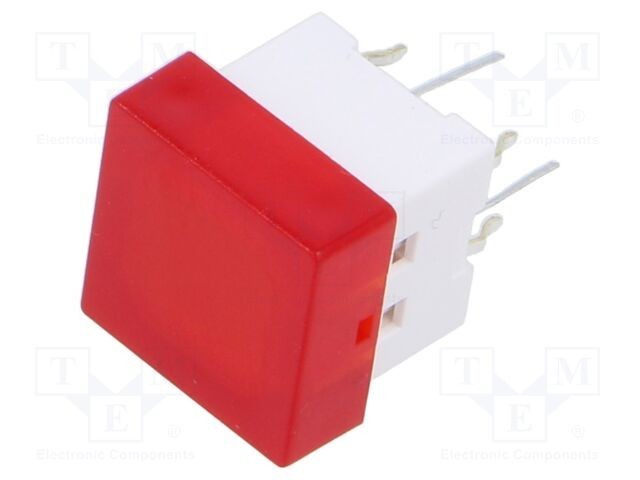 Comutator tastatură OMRON B3W-9 SPST-NO 0,05A 24V roșu LED THT
