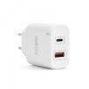 Adaptor de retea - QC3.0 USB + USB Type C PD 20W cu incarcare rapida alb Delight 55047WH