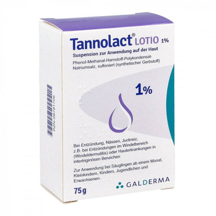 Lotiune, Galderma, Tannolact, Tratament Neurodermatita si Piele Inflamata, cu Tamol 1%, 75gr