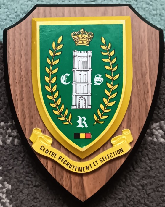 D16 31 - Placheta militara - Centrul de recrutare si selectie militara - Belgia