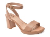 Sandale CLARKS nude, AMBYR LYN BAY, din piele naturala