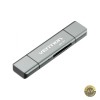 Cititor Card USB / USB-C / microUSB Vention SD - microSD Gri CCJH0