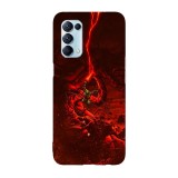 Husa compatibila cu Oppo A54 5G, Viceversa, model Doom Slayer, Silicon, TPU, Transparent, Carcasa