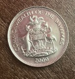 C50 - Moneda foarte veche - Bahamas - 5 centi - 2000, America de Nord