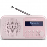 Radio portabil digital Sharp Tokyo, DAB+, FM RDS, Bluetooth, Roz