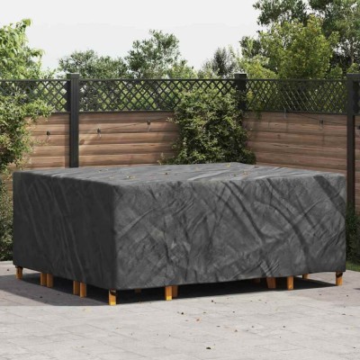 vidaXL Husă pentru mobilier de exterior Negru 250 x 210 x 70 cm 420D 4105820 foto