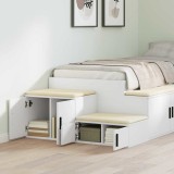 vidaXL Dulap de depozitare Alb 127 x 41 x 40 cm Lemn compozit