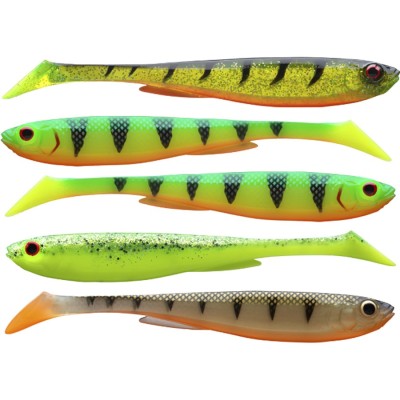 Shad Daiwa Prorex Slim Shady, Color Mix 2, 7.5cm, 3.3g, 5buc/pac foto