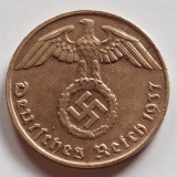 Germania Nazista 1 reichspfennig 1937/G Karlsruhe bronz