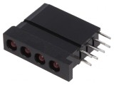 LED Roșu 3.3mm 4 Diode 20mA 60&deg;