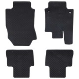 vidaXL Covor pentru mașină 4 pcs Negru Cauciuc 42029091