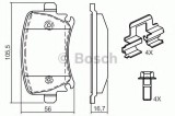 Set placute frana,frana disc VW TOURAN (1T1, 1T2) (2003 - 2010) BOSCH 0 986 494 595