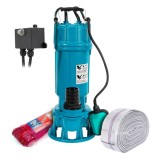 Kit Pompa apa murdara cu cutit tocator, IBO FURIATKA 1500, 1500W, debit 400l/min, 2 toli, Furtun 20m si cordelina 20m, IBO Polonia