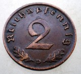 2.985 GERMANIA 2 REICHSPFENNIG 1937 D EROARE IDEM 2.972