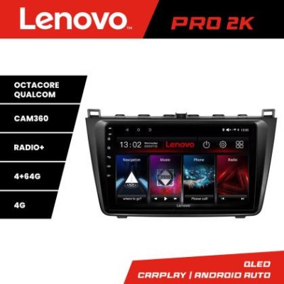Navigatie Mazda 6 Lenovo Kit-012 8 core QLED 2K 4+64 360 Android Waze USB Navigatie Internet Youtube Radio CarStore Technology foto