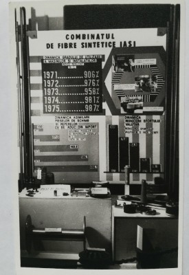 Fotografie proletcultistă Combinatul de fibre sintetice din Iași foto