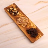 Platou Pescara 3 compartimente din lemn de măslin