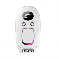 Epilator IPL Lila Care, 999.999 pulsatii, 5 trepte putere, functie protejare piele, tub quartz, Alb foto