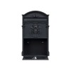 Cutie postala, metalica, pentru exterior, dimensiuni 410x260x90mm, cu deschidere frontala, negru