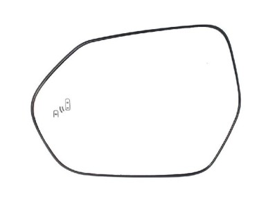 Geam oglinda exterioara TOYOTA COROLLA (E210), 07.2018-; YARIS (XP210), 02.2020-; YARIS CROSS, 09.2021-, partea stanga, View Max, cu incalzire; sticl foto