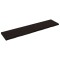 Blat de baie, maro inchis, 220x50x(2-6) cm, lemn masiv tratat
