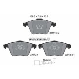 Placute frana Audi A3 (8p1) 05.03-12.13, A3 Sportback (8pa) 09.04-12.15; Skoda Superb 2 (3t4) 03.08-05.15; Vw Cc B7 (358) 11.11-12.16, Eos (1f7 1f8), Textar
