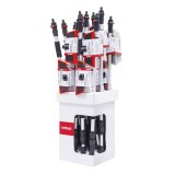 Set 12 perii telescopice cu flux de apa pentru spalare vehicule, 108-180 cm, expunere PDQ, maner aluminiu 2 sectiuni, AMiO