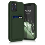 Husa Kwmobile pentru Apple iPhone 12/iPhone 12 Pro, Silicon, Verde, 55112.80, Carcasa