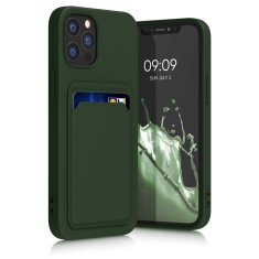Husa Kwmobile pentru Apple iPhone 12/iPhone 12 Pro, Silicon, Verde, 55112.80