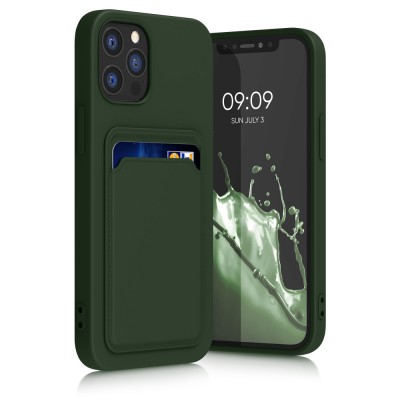 Husa Kwmobile pentru Apple iPhone 12/iPhone 12 Pro, Silicon, Verde, 55112.80 foto