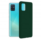 Cumpara ieftin Husa pentru Samsung Galaxy A51 4G, Techsuit Soft Edge Silicone, Dark Green