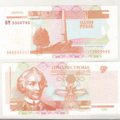 bnk bn Transnistria 1 rubla 2000 unc