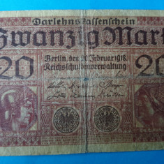 20 Marci 1918 - Bancnota veche Germania