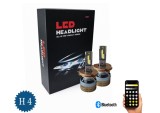 Cumpara ieftin Set Becuri LED H4 Smart , Faza Scurta Faza Lunga, CSP Dual Color 3500K , 6500K, Bluetooth APP, CANBUS, 70W, 12, 24V