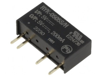 Convertor DC/DC 1W 5V 200mA SIP7 foto