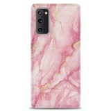 Husa TPU OEM Gilt Marble pentru Samsung Galaxy S20 FE G780, Roz