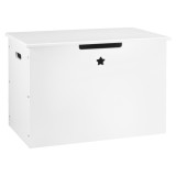 Cumpara ieftin Cutie Depozitare Mobikon Bolis Lemn MDF Alb 60x38x42 cm Cu Capac Sertar Camera Copii