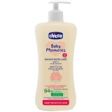 Sampon si gel de dus micelar dermatologic Chicco Baby Moments Sensitive, 500ml, 0 luni+