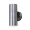 Aplica de exterior Manolya-2, Inox, IP44, GU10, max 2x35W