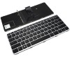 Tastatura HP Neagra 842324-001 cu Rama argintie iluminata backlit, 9z.nbmbv.101 cu Rama argintie iluminata