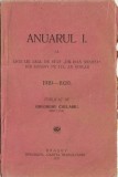 C9695N Anuarul I al Liceului real de stat Dr Ioan Meșotă din Brașov pe I-ul an școlar 1919-1920 publicat de Gheorghe Chelariu, director, 1920, Brașov