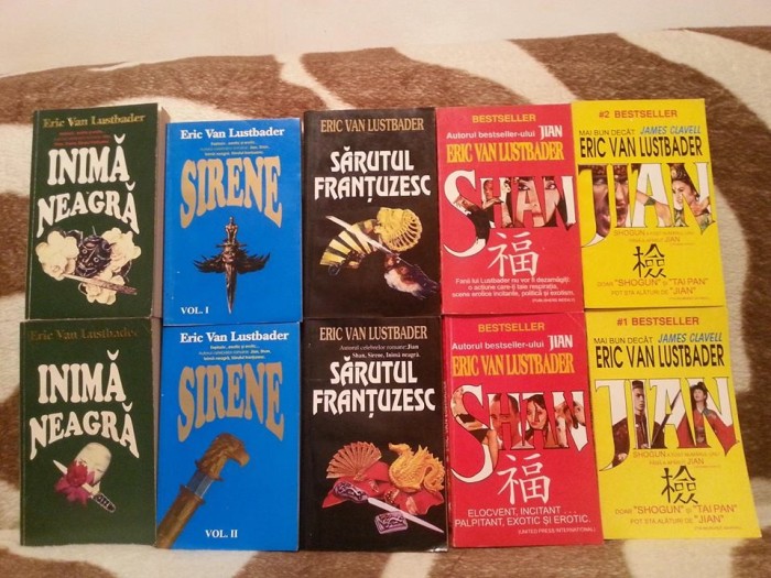 JIAN/SHAN/SIRENE/SARUTUL FRANTUZESC/INIMA NEAGRA-ERIC VAN LUSTBADER (10 VOL)