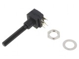 Potenţiometru axial 25k&Omega; 200mW THT 6mm plastic mono cărbune