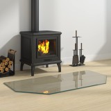 Cumpara ieftin Placa de sticla pentru semineu Transparent 100 x 50 cm Sticla