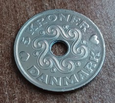 C50 - Moneda foarte veche - Danemarca - 5 coroane - kroner - 1998