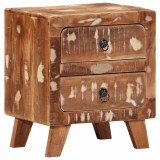 VidaXL Noptiera 40x32x46 cm lemn masiv recuperat