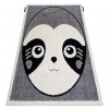 Covor modern pentru copii JOY Panda structural pe două niveluri de l&acirc;nă gri / crem, 160x220 cm